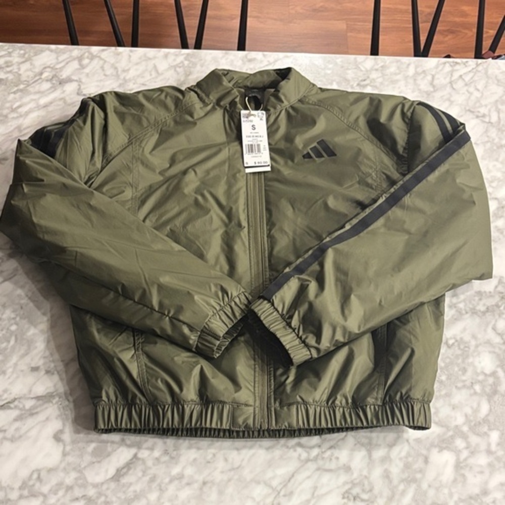 Adidas Olive Green Men's Jacket, NWT, size small